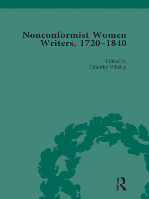 cover image of Nonconformist Women Writers, 1720-1840, Part I Vol 3